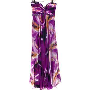 La Femme Strapless Gemstone Sweetheart Strapless